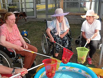 Unsere Bewohner haben Spaß an den Spielen.