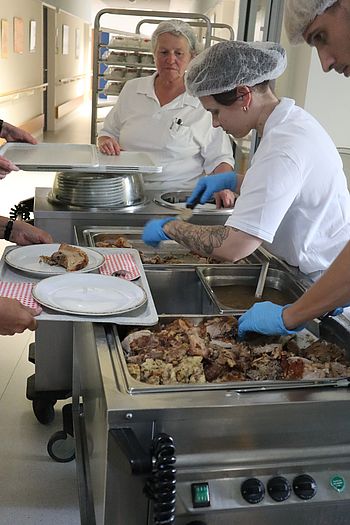 Unsere Küche zauberte leckeres Essen.