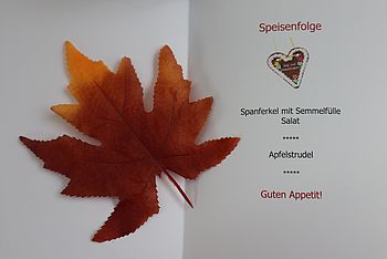 Die Speisekarte von unserem Oktoberfest.