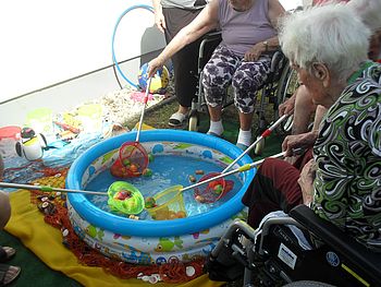 Unsere Bewohner haben Spaß an den Spielen.